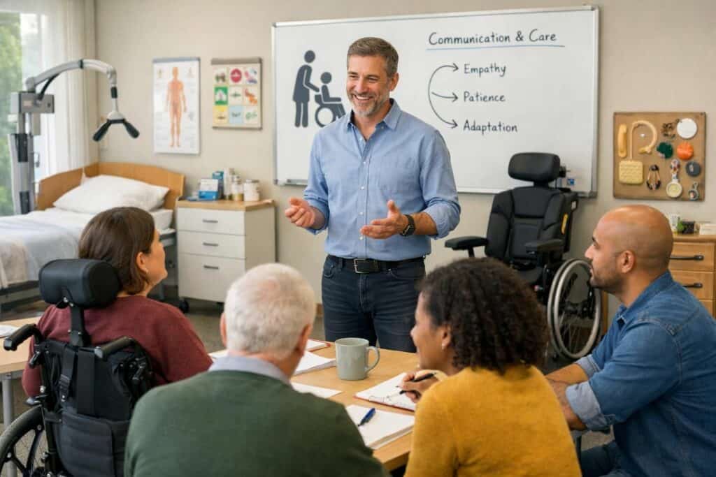 Formation en soins et accompagnement pour professionnels et aidants. Apprenez l'empathie, la patienc.