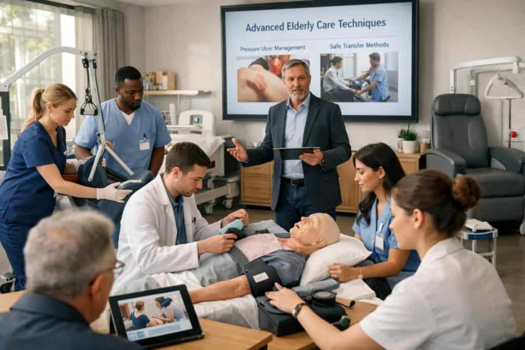 découvrez quelles formations en gérontologie vous permettent d'aller au-delà de l'aide à domicile classique pour mieux accompagner les personnes âgées.