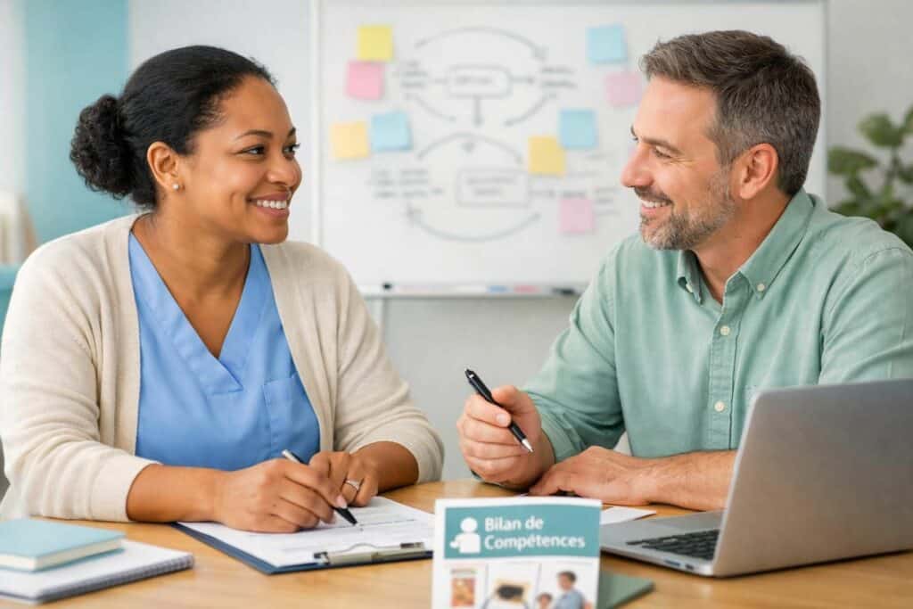 découvrez comment un bilan de compétences peut faciliter votre reconversion professionnelle dans le secteur du service à la personne en identifiant vos atouts et en définissant un plan d'action personnalisé.