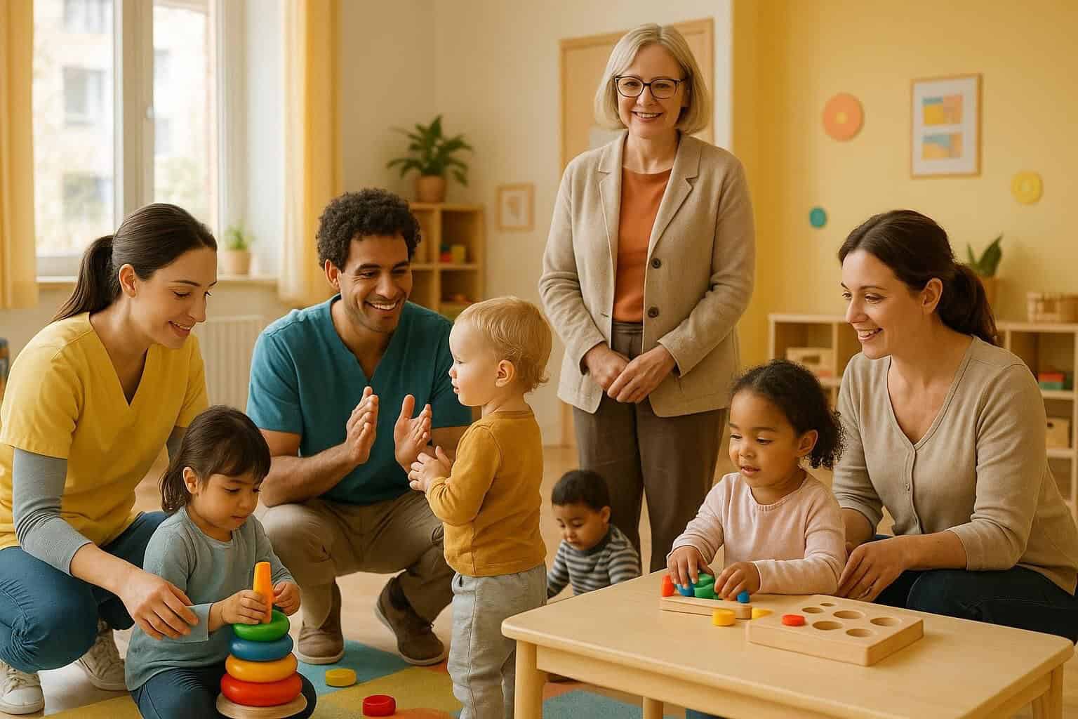 découvrez les rôles et les diplômes de chaque professionnel en crèche pour mieux comprendre qui fait quoi au quotidien auprès des enfants.
