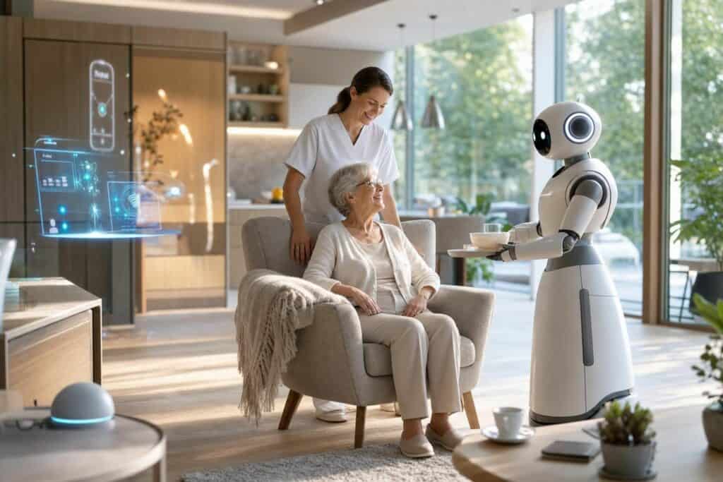 découvrez les perspectives et les défis de l'aide à domicile à l'ère de l'intelligence artificielle, et comment cette technologie transforme le secteur.