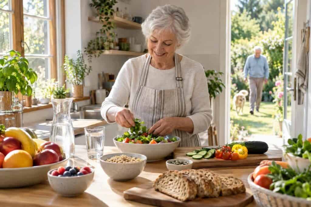 découvrez les gestes simples pour prévenir la constipation chez les personnes âgées : hydratation, alimentation riche en fibres, activité physique et conseils médicaux.